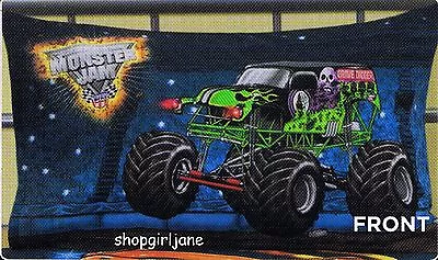 Monster Jam Trucks Grave Digger Monster Mutt  - Polyester/Cotton Pillowcase • $12.81