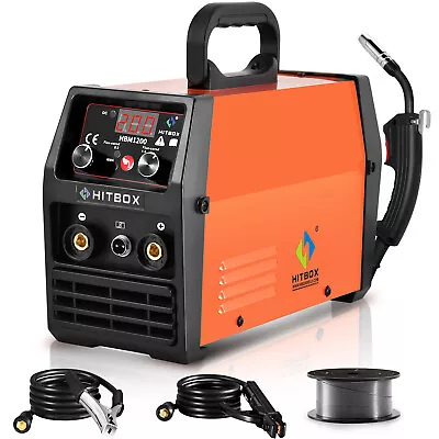 Hitbox 3in1 Mig Welder Inverter Dc Gasless Arc Lift Tig Mig Welding Machine 220v • £149.99