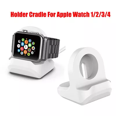 $6.15 • Buy For Apple Watch 1/2/3/4 40/44mm Charging Dock Station Charger Holder Stand