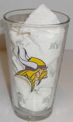 Collectible Miller Lite Minnesota Vikings Monogram Beer Glass • $44