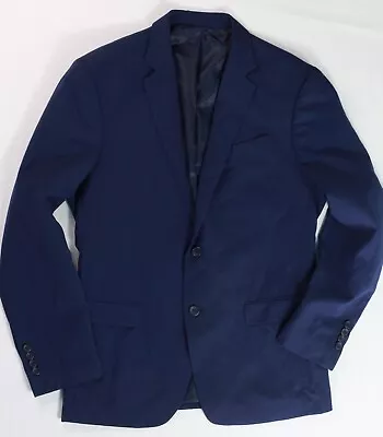 Egara Orange Suit Jacket Sport Coat Blazer Blue 40R • $19.90