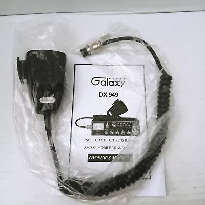 Galaxy Microphone Handset For CB Radio 4 Pin DX 949 Ham Radio Genuine OEM Black • $39.92