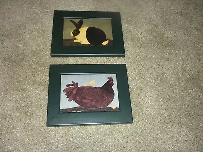 Warren Kimble Framed Pictures Rabbit Hen With Baby Chicks • $25