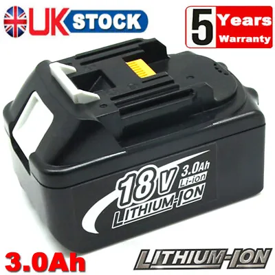 18Volt Battery For Makita BL1815 18V 3AH LXT BL1830 Li-Ion BL1860 Cordless Tools • £14.89