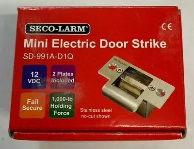 £53.19 • Buy Seco-Larm Enforcer SD-991A-D1Q Mini No-Cut Electric Door Strike, Fail-Secure 