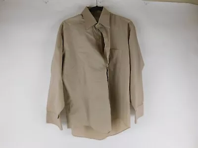 Vintage Sears & Roebuck Men's Sz 16/32 Khaki Long Sleeve Button Work Shirt NWOT • $16.99