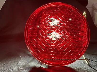 Vintage Red Kopp 66 Traffic Signal Light Lens Rare Find • $50