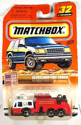 Matchbox 1999  Series 7 CLEVELAND FIRE TRUCK #32 New See Pics/Description! • $8.39