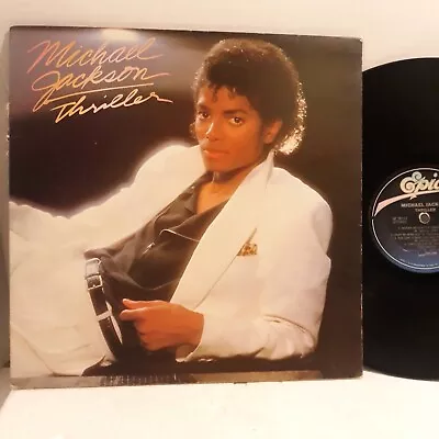 Michael Jackson  Thriller  (Epic QE 38112) LP/Vinyl 1982 1st Press Quincy Jones  • $12.99