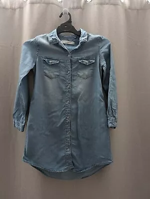 Girls DECJUBA Denim L/S Shirt - Size 12yrs • $16