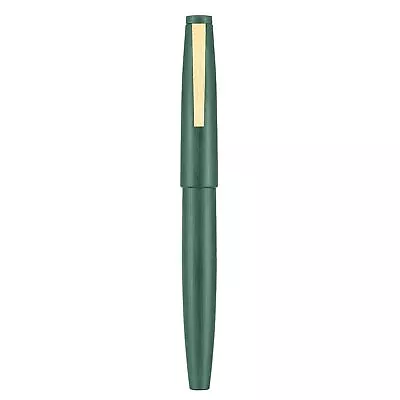 Jinhao 80 Dark Green Fiber Brushed Fountain Pen Iridium Extra Fine Gold Nib W... • $13.98