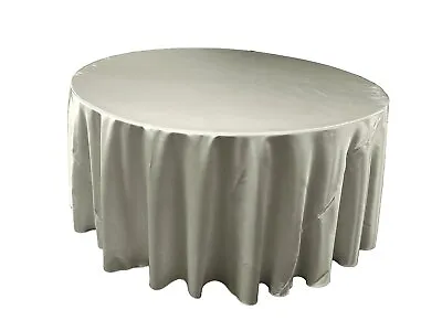Satin Round 83  90  96  108  120  Tablecloth Ideal For Wedding Event Home • $49.27