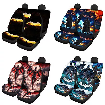 Batman 2 Seaters Car Seat Covers 2PCS Truck Front Seat Cushion Protectors Gifts • $54.14