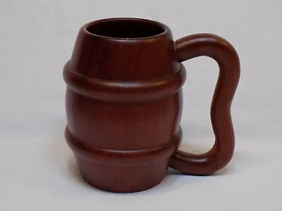 Wood MUG Natural Wooden Barrel Shaped Vintage OLD Handmade Beer Glass CUP Unique • $18.99