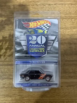 Hot Wheels 2020 Black 71 Datsun 510 20th Annual Collectors Nationals VHTF Rare  • $380