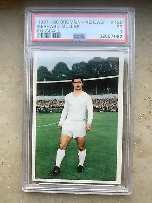 1967 Bergmann Gerd Muller Soccer Card PSA 1 • £51.41