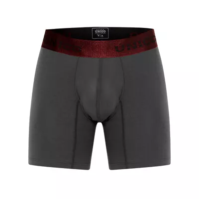 Unico Boxer Long Leg Suspensor Cup ARTISTICO Grey Cotton Men's Underwear: • £33