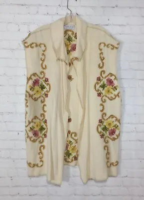 Vintage Sunshine Designs From Esther Ann Wool Blanket Open Vest One Size  • $49.50