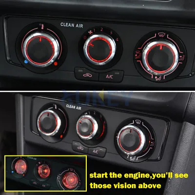 Aluminium Heater Dash Switch Knobs Climate Buttons For VW Polo MK4/MK5 9N 9N3 6R • $14.82