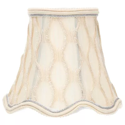 Scallop Bell Lamp Shade Vintage Fabric E14/E27 Lace Cover-GZ • £12.89