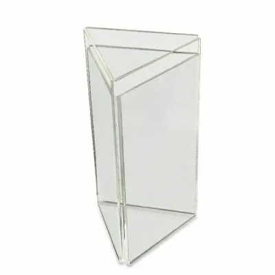 3-Sided Triangular Acrylic Perspex® Menu Leaflet Holders 1/3rd A4 DL And A6 Size • £11.93