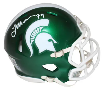 Tony Mandarich Signed Michigan State Spartans Green Mini Helmet Beckett 35583 • $59.99