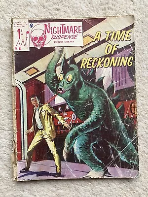 Nightmare Suspense Picture Library #8 -a Time Of Reckoning - Mv Features - 1966 • £3.99