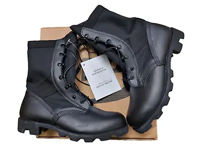 NEW WELLCO WP Army Issue Black Combat Jungle Boots Size 10L UK • $106.28