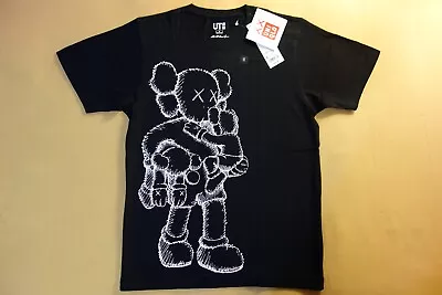 Kaws X Uniqlo UT 2016 Short Sleeve Graphic T-Shirt  Clean Slate  Black • $249.99