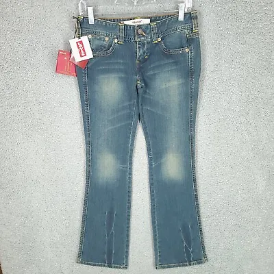 Levis Jeans Womens 27 X 32 Marissa Bootcut Blue Denim Square Cut NWT • £28.50