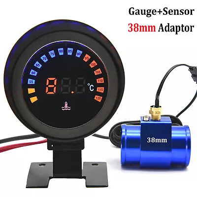2in 1 Digital Auto Car Water Temperature Meter Voltmeter Gauge With 38mm Adapter • $20.92