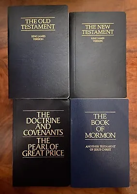 Pocket Size Holy Bible Book Of Mormon Scripture Set LDS Small Compact Blue Black • $29.99