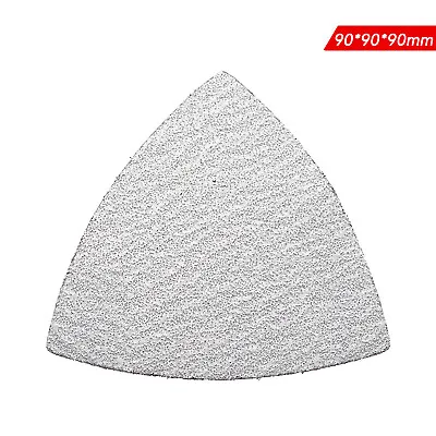 £1.79 • Buy 90mm Triangle Delta Sanding Pads Sheets Palm Mouse Hook Loop Sandpaper P60-P800