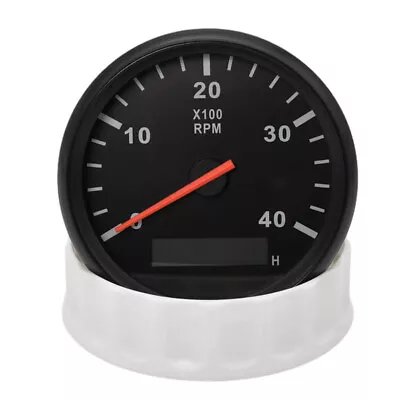 Car Boat 85MM 0-4000RPM Diesel Engine Tachometer Gauge Hourmeter • $43.12