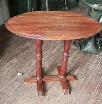 £10 • Buy Solid African Wood Oval Side Table Set Of Two