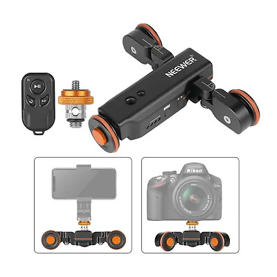 Neewer Remote Control Motorized Camera Video Dolly Electric Track Skater • $88.53