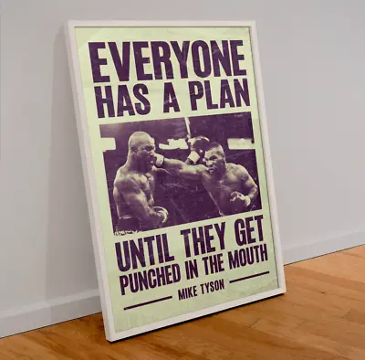 Mike Tyson Poster - Boxing Quote Print - Wall Art A3 • £12.99