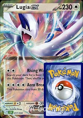 LUGIA EX 017/034 CLV Jumbo Oversized HOLO RARE Pokemon Card • $6.99