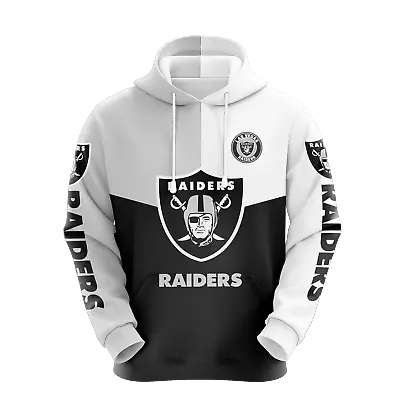 Las Vegas Raiders Men's Sweatshirts Hoodie 3D Print Pullover Casual Jacket Coat • $37.99