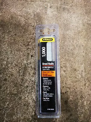 £10.50 • Buy 2 X Stanley 0-SWK-BN050 12mm Brad Nails Pack Of 1000 X 2, Twin Pack 2000