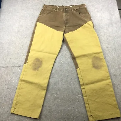 Wrangler Pro Gear Pants Mens 36x32 Brown Brush Pant Outdoors Hunting Workwear * • $28.98