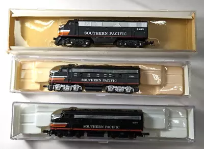 N Scale  Life Like  & Con-Cor  3 X  SOUTHERN PACIFIC Locomotives F3 & F7  READ • $36