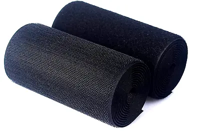 Velcro® Brand 6  Inch Wide Black Hook And Loop - Sew On Type - 12 Inches - Uncut • $12.95