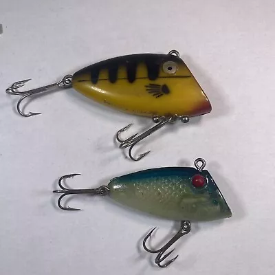 Vintage Swimming Minnow Fishing Lure Lot Of 2 • $9