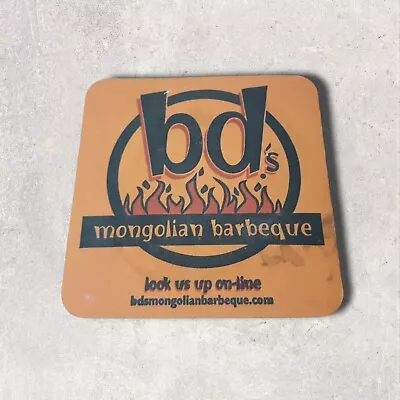 BD's Mongolian Barbeque BBQ 4  Cardboard Advertising Coaster • $9