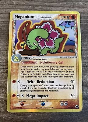 Pokémon TCG Meganium (Delta Species) EX Dragon Frontiers 4/101 Holo Holo Rare • $10