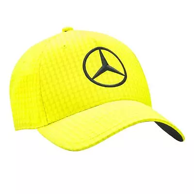 Mercedes AMG Petronas F1 Lewis Hamilton Driver Cap | Neon Yellow | Kids | 2023 • £17