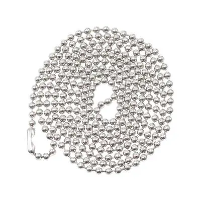 36  Beaded Neck Chain Silver Universal Replacement 4 Police Badge ID Holder New • $3.25