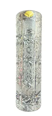 VINTAGE Tall Wedding Vase Echt Bleikristall Crystal German 10   Cut Glass Clear • $62.35