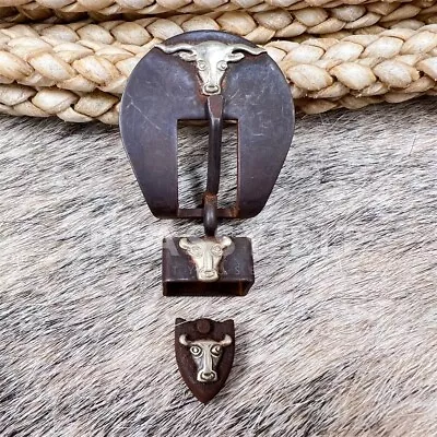 Vintage Headstall Longhorn Buckle Set • $56.25